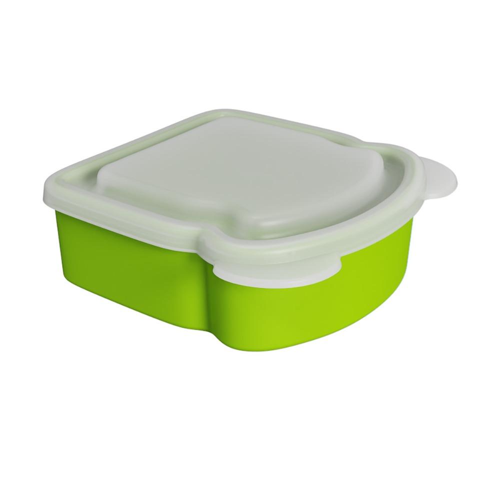 Airtight Silicone Sandwich Box With Lid Prep Keeper Dishwasher Safe Food Container  Snacks