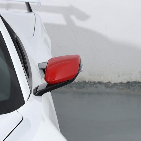 Красные накладки на боковые зеркала из АБС-пластика для Corvette C8 -25