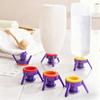 3Pcs Inverted Bottle Cap 3-Leg Stand Dispenser for Shampoo Lotion Kitchen Condiments Fast Kitchen Liquid Dispenser