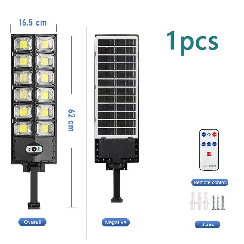 Мощные солнечные фонари для улицы, сверхяркий солнечный уличный фонарь 720 LED, солнечный настенный светильник, солнечный прожектор для гаража, сада, двора