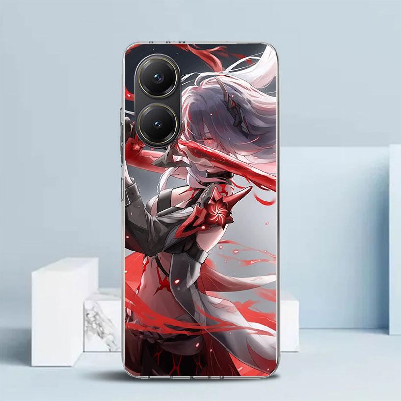 Чехол Honkai Star Rail Acheron с мягкой обложкой для Xiaomi Poco F7 Ultra X7 X6 X5 Pro M7, чехол для телефона Redmi 15 15C 13 13C 12 12C 10 10C с принтом