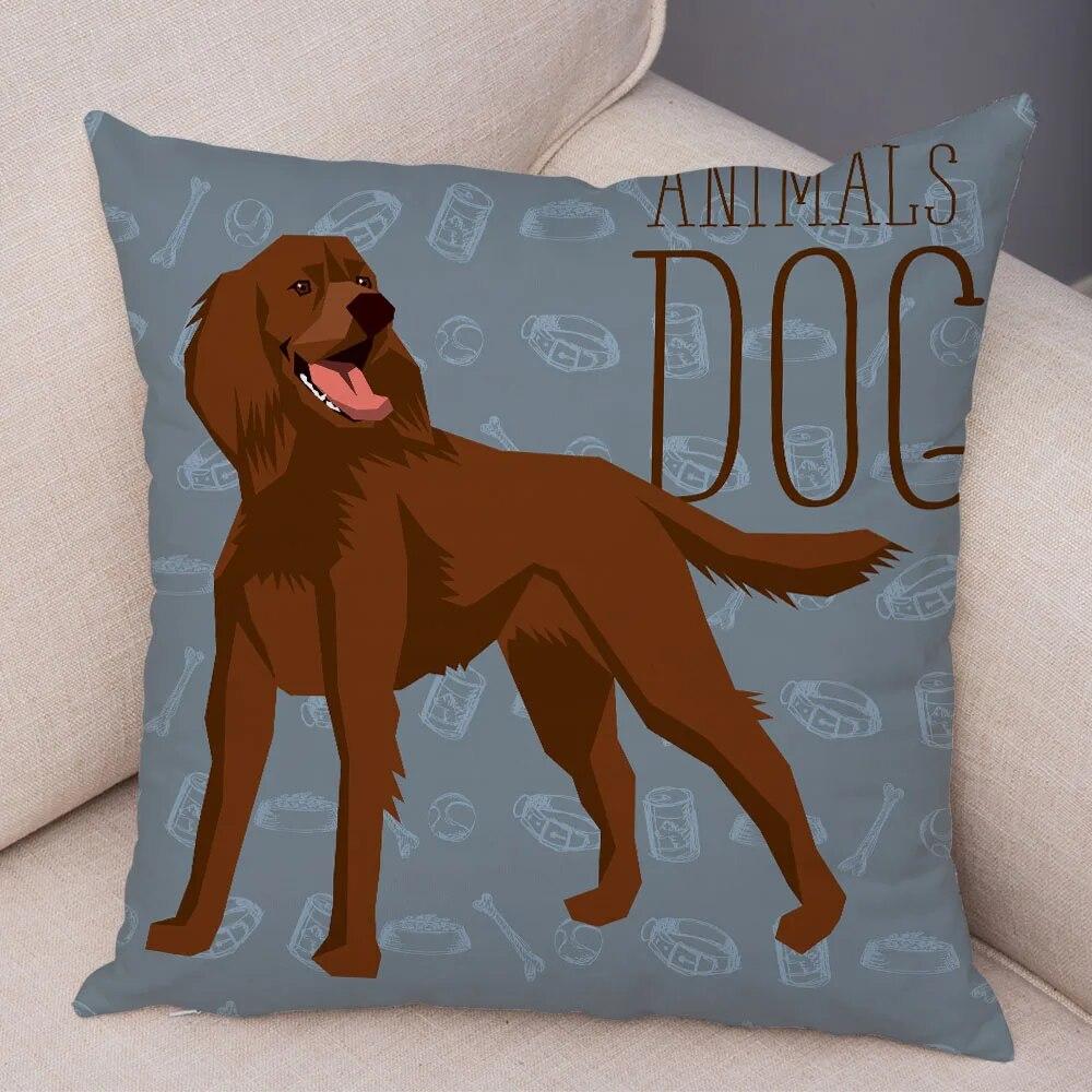 Диван домашняя наволочка цвет шнауцер далматинец наволочка декоративная мультяшная собака домашнее животное