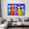 Graffiti Watercolor Animal Cat Canvas Painting Posters and Prints Nordic Walls