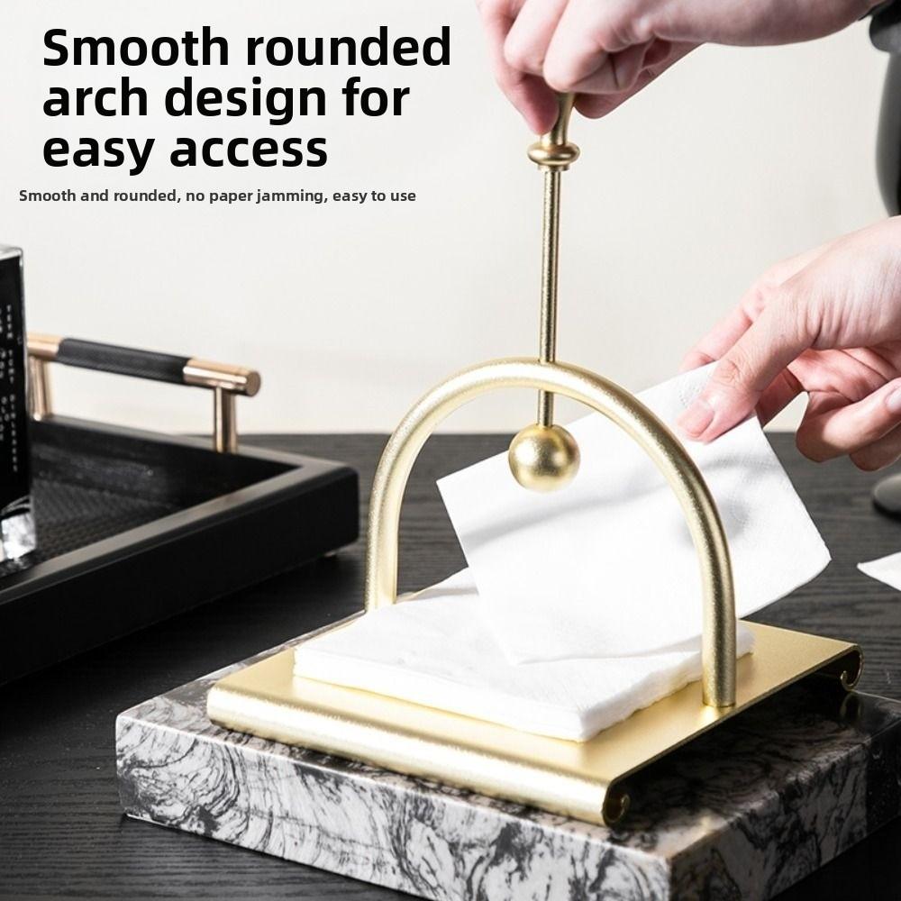 European Style Square Tissue Holder Creative Tabletop Tissue Rack Party