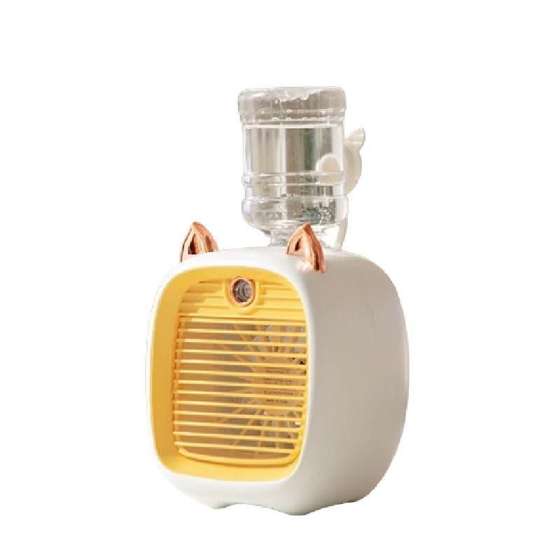 Портативный Мини-монстр Двойной распылитель Вентилятор Увлажнитель Тихий Перезаряжаемый Настольный вентилятор