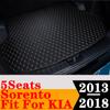 Sinjayer автомобильный коврик для багажника, всепогодный багажник, коврик для багажника, ковер с плоской стороной, чехол для багажника KIA Sorento, 5 мест