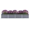 VidaXL Raised Garden Bed Galvanized Steel 320x80x45 Cm Grey
