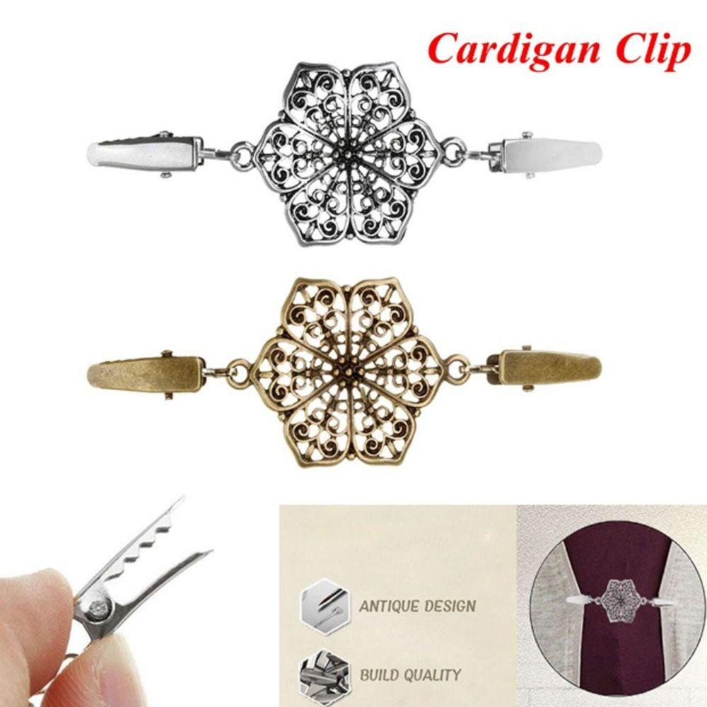 Fashion Winter New Retro Shawl Brooch Cardigan Clip Duck Clip Clasps Sweater Blouse Pin