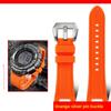 Легкий титановый ремешок Для часов Casio Protrek PRG-240 PRG-130Y PRW-1500 Металлический браслет с вогнутым креплением мужской Силиконовая резиновая лента
