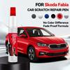 Для Skoda Fabia 1999-2025 6Y 5J NJ HB Ремонтная ручка для краски Подкраска Удаление царапин Сделай сам Автоаксессуары Черный Белый Серебристый Синий Красный