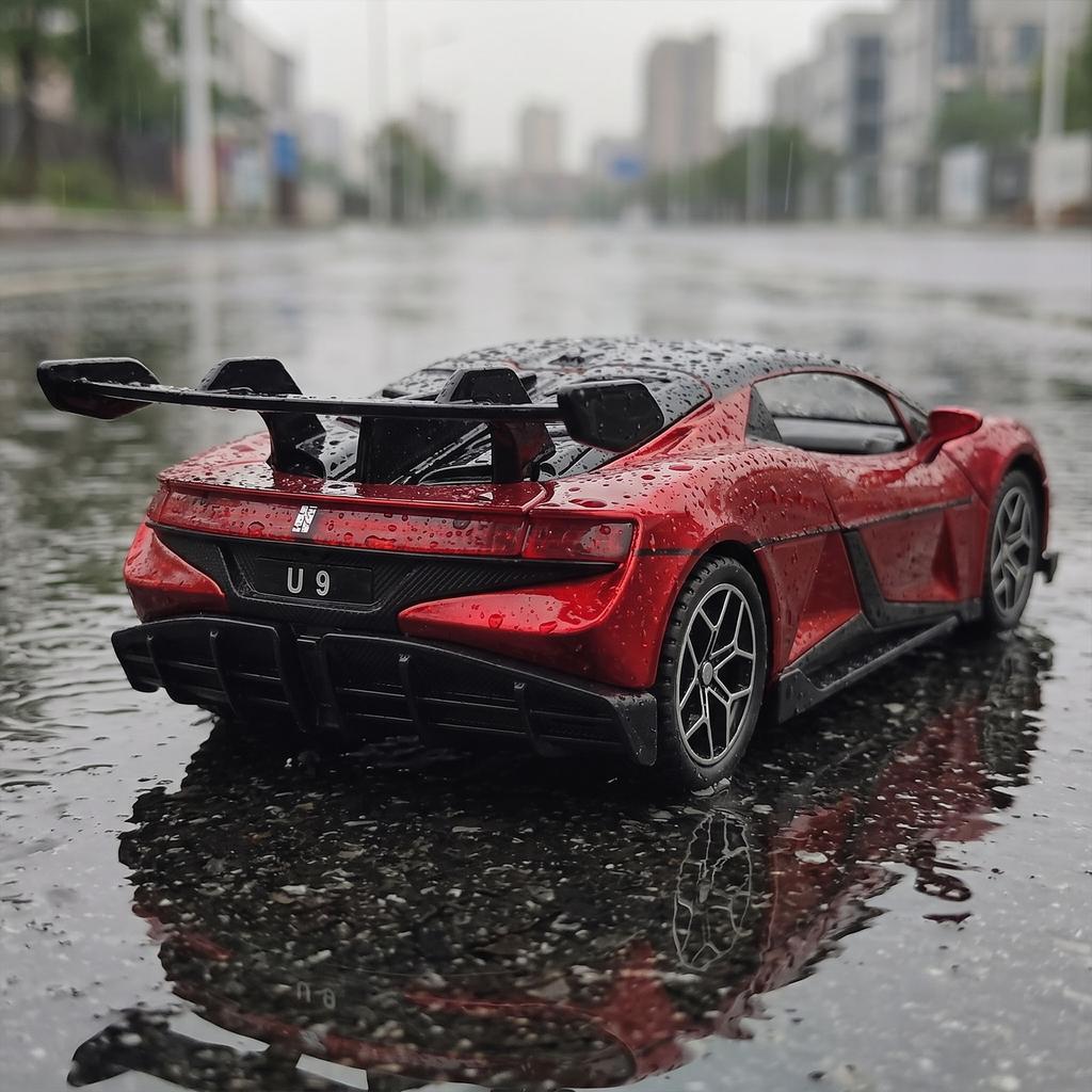1:32 Alloy Car Model Diecast & Metal Vehicle Compatible With BYD Yangwang U9 Bookshelf Office Desktop Trendy Hobby Birthday Gift