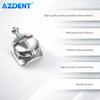10 Boxes AZDENT Dental Bracket Orthodontic Braces Spherical Ball-Shaped Monoblock MIM Self-Ligating Roth MBT 0.022 Buccal Tubes