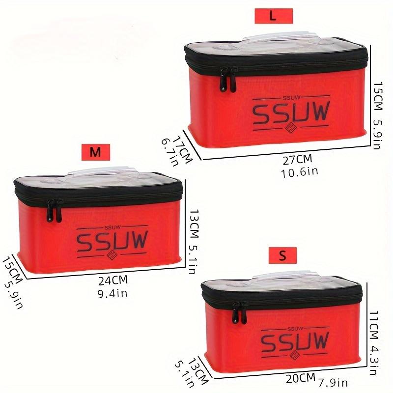 Waterproof Fishing Tackle Storage Box Portable Fishing Accessory Organizer Case