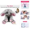 Adorable Peek-a-boo Elephant Singing Baby Plush Toy For Kids In Pink And Gray