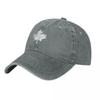 White Canadian Maple Leaf Scribble Style Baseball Cap dad hat Vintage Unique hats foam party Hat Womens Unisexs