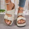 Women Slippers Cork Footbed Heels Platform Sandals 2024 New Women Slides Summer Slippers Slides Women Zapatillas Mujer