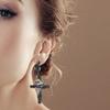 Gothic Cross Raven Punk Earrings Edgy Dark Jewelry Unique Design Ear Studs Alloy Hypoallergenic Ear Jewelry for Women