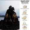 1pc Tiger Print Soft & Warm Polyester Knit Blanket, Digital Printed, All-Season Throw for Napping, Traveling, Sofa yy250906014