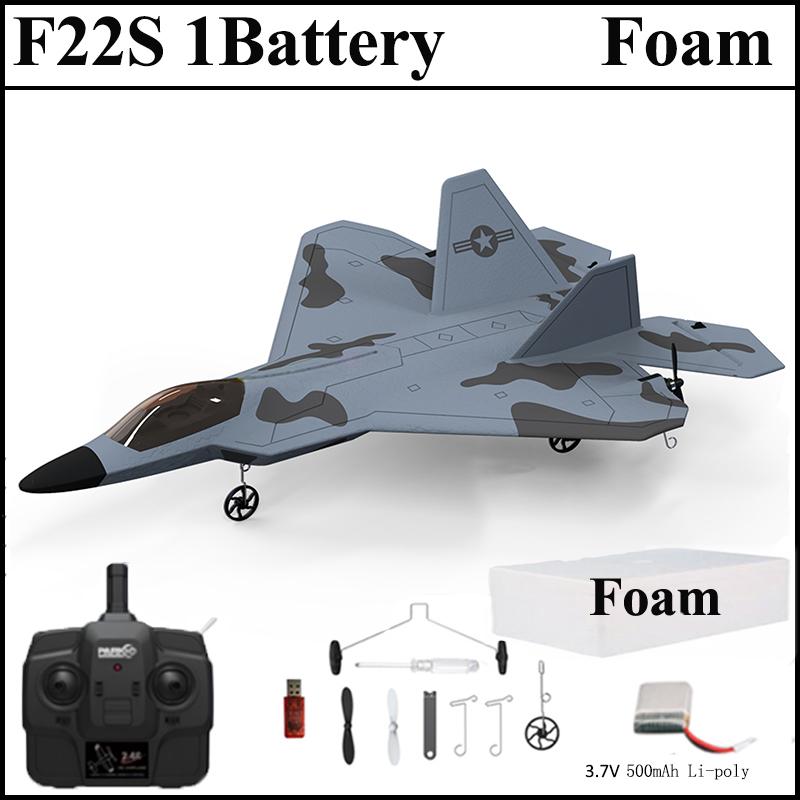 New F22S 2.4G 4CH 3D6G RC Airplane Raptor F22 Warplane WLtoys A180 Upgrade Version LED Light With Gyroscope Out Door Toys