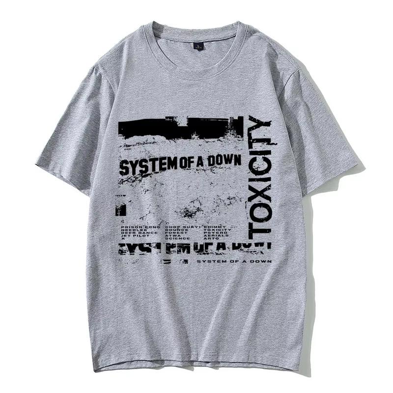 2026 System Of A Down Toxicity Альбом Графика Унисекс Унисекс Готик Рок Оверсайз Уличная одежда Унисекс 90-е Альтернативный Метал Футболки