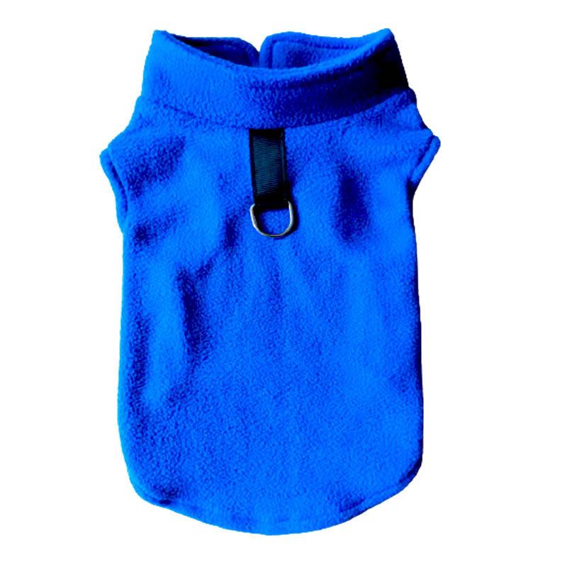 Manufacturer Direct Sale Pet Supplies Support Customization Clothes for Dog Thickened Warm Solid Color Vest Polar Fleece Jacket