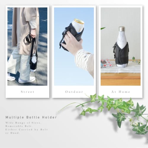 Water Bottle Cover, Shoulder Strap, Keeps Water Bottles Cold or Hot, Fits 350ml, 500ml, and 800ml Bottles, Adjustable Sizes, Insulated Neoprene, Carry