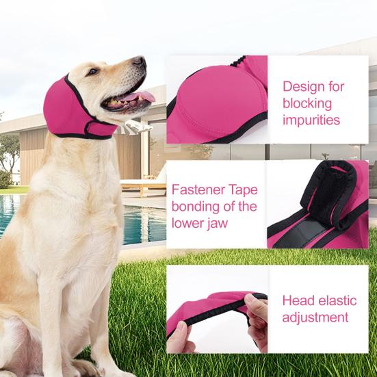 Наушники для собак No Shake Ear Wrap эластичные водонепроницаемые наушники для защиты ушей от гематомы купание сушка плавание шум снятие беспокойства