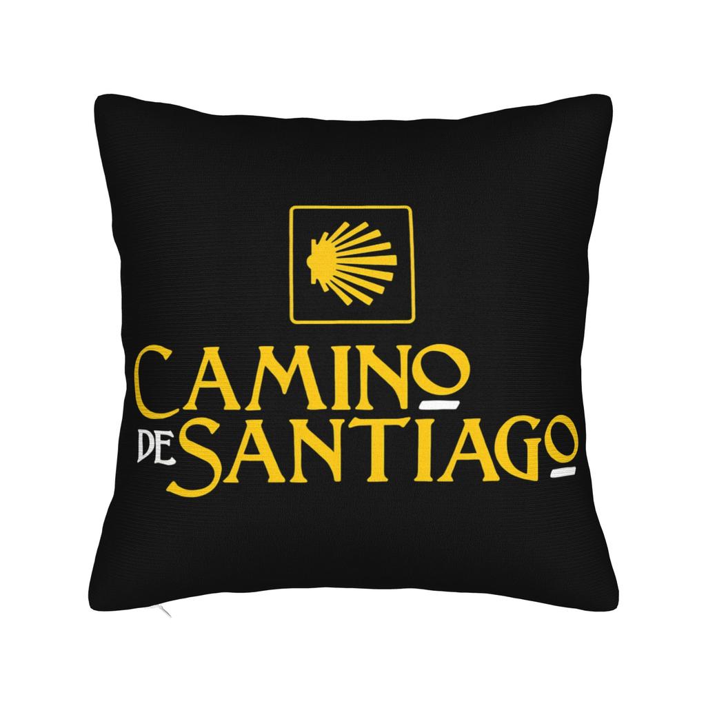 Camino De Santiago Square Pillowcases Polyester Car Shells The Way Movie Cushion Cover Cool Decor Pillow Cover 45*45