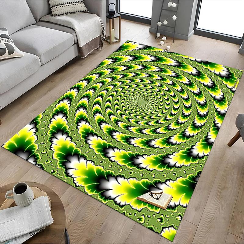 1PC Vortex Pattern Extra Large Non Slip Floor carpet, Office, family, bedroom, Studio Large Area Rug Indoor Rugs, , Vibrant Colors