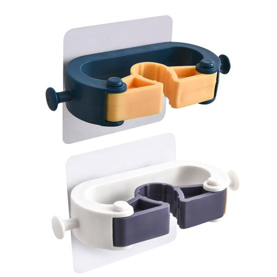 Wall Mounted Mop Organizer Broom Holder Strong Load-bearing Non-Slip Design Waterproof Mop