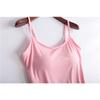 Women's Modal with Padded Camisole Tank Top Without Steel Ring Cups One Body Outwear Bottoming Underwear Yoga Sports T-shirt