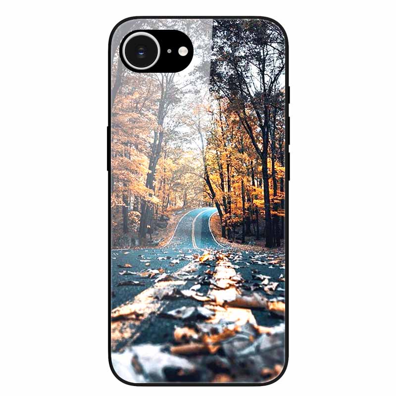 Tempered Glass Phone Cases For iPhone 16e 2025 Case Silicon Bumper Hard PC Back Cover Shell for iPhone SE (2025) / for iPhone16e