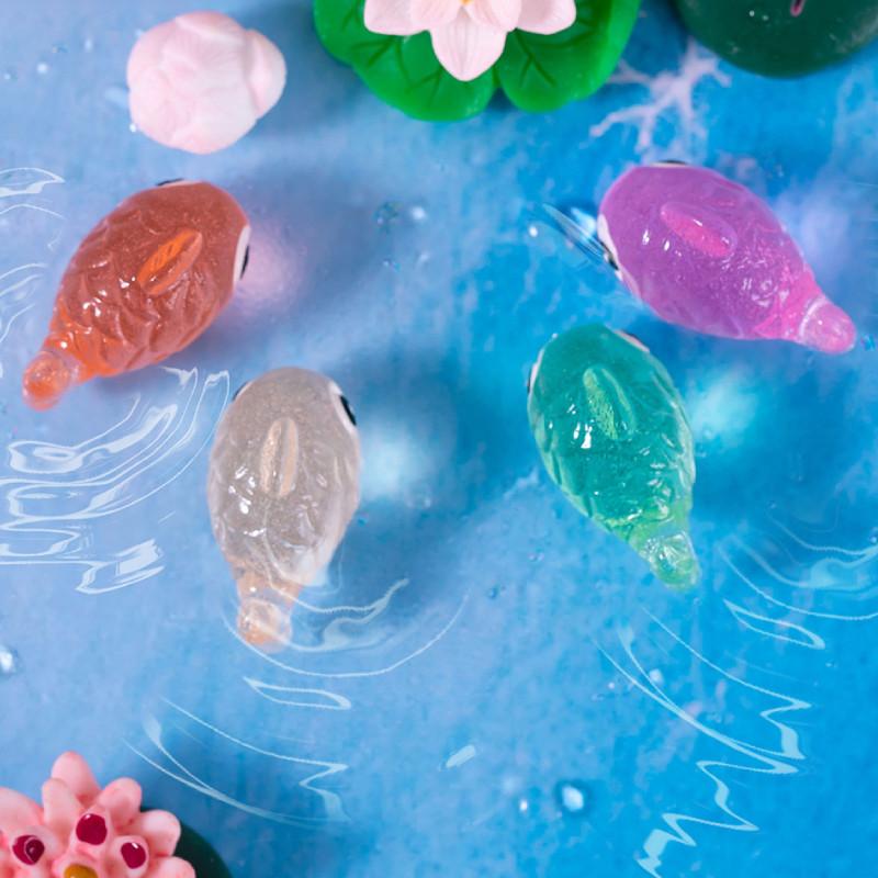 Красочная Светящаяся Рыбка Ремесло из Смолы Миниатюрное Украшение Для Моховых Террариумов и Аквариумов