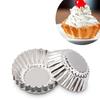 Thickened Tinplate Egg Tart Molds Durable Reusable Pudding Shells
