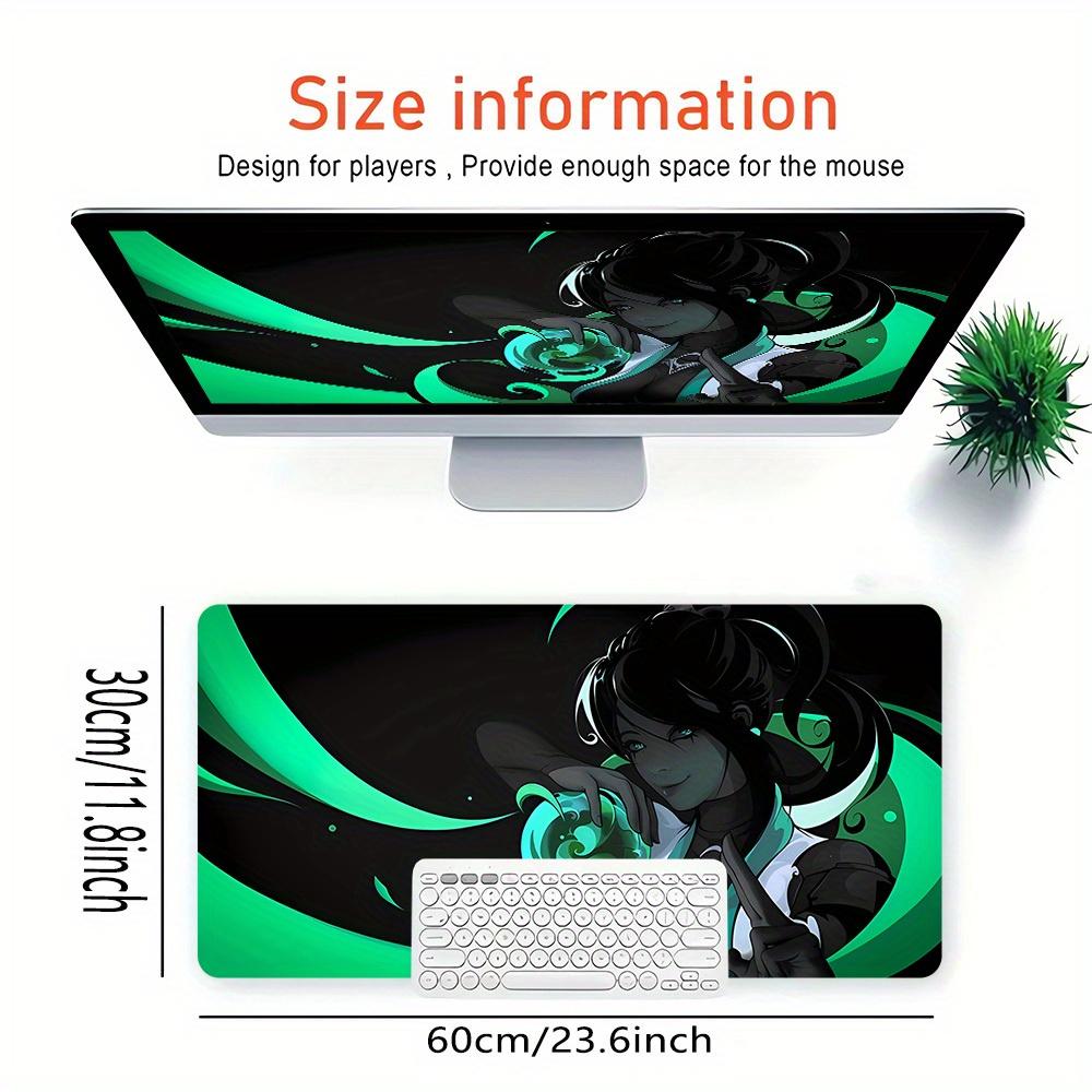 1pc Large Gaming Mouse Pad, UV Reactive Non-Slip Desk Mat, Washable PolyesterMystical, Enchanting, SereneComputer Pad with Vibrant Game Mach