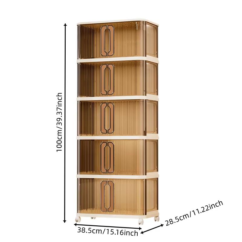 1 складной пластиковый шкаф для хранения вещей, шкаф для игрушек и закусок, вместительный двухдверный ящик для хранения, многослойный шкаф для хранения вещей