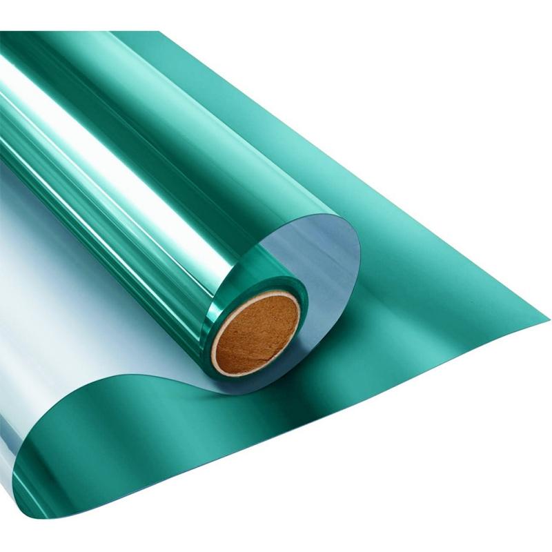 2M Window Film Reflective Silver Mirror Window Tint Self-Adhesive Decal Glass Film for Home Privacy Protection