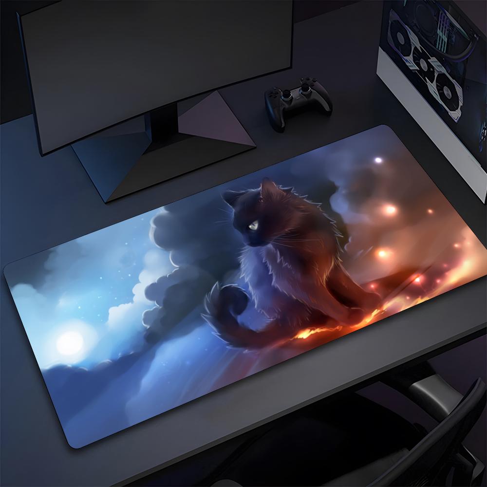 Black Cat Desk Mat Cute Mouse Pad High Quality Natural Rubber Mouse Pad The Most Professional Washable Laptop Mouse Pad