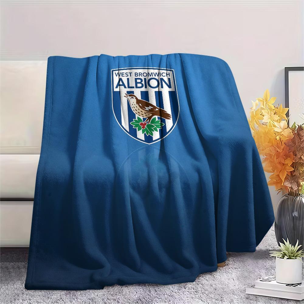 West Bromwich Albion F.C Flannel Blanket, High quality Comfortable for All Seasons, Home Decor, Warmth and Comfort