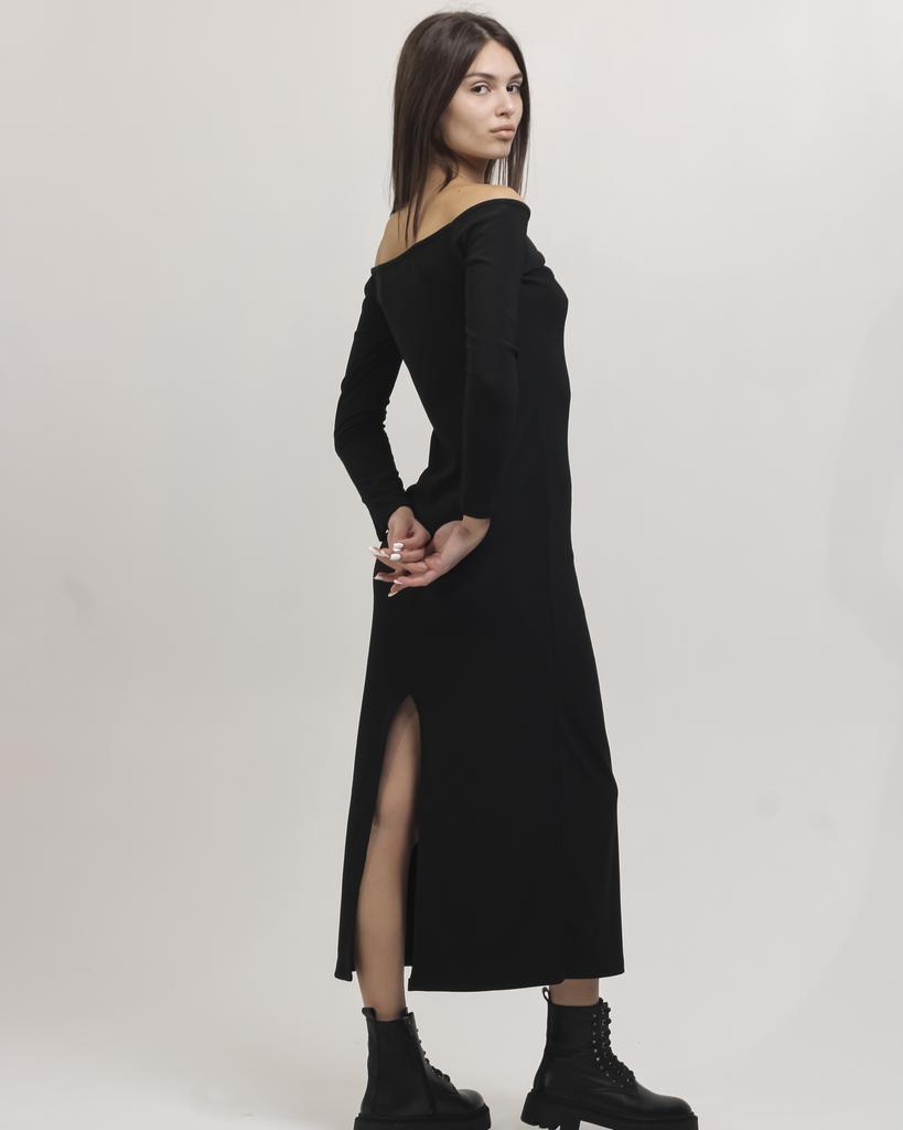 Платье длинное MZR 21163 S черное