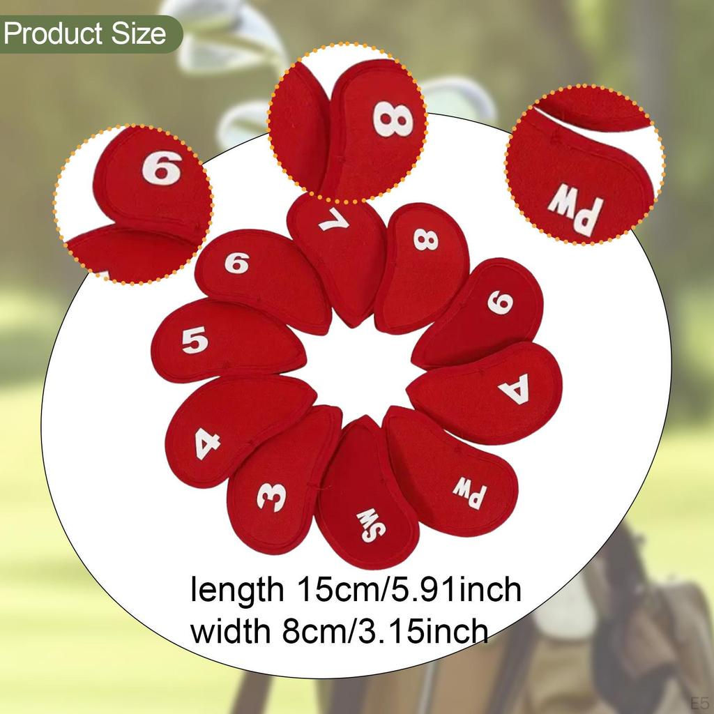 10 неопреновых чехлов для головок гольф-клубов, универсальный размер