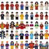 Small Particle Little People Building Block Toy Figures Characters Worker Police Soldier Superheros Building Block Bricks Toy