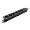 Power Strip - TM Electron - 6 Sockets - Black - Switch - 1.4 M Cable