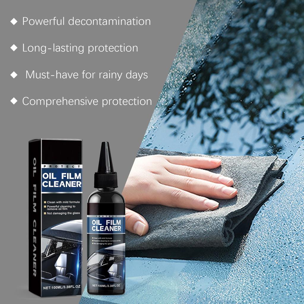 Очиститель масляной пленки автомобиля, средство для очистки автомобильных стекол от дождя и тумана, очиститель автомобильных стекол 100 мл