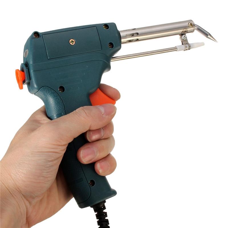 60W Automatic Send Tin Soldering Iron Guns Solder Stand AC Welding Tool Best Price 220V