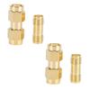 2 шт. SMA Male to Male Double Pass Adapter 2 шт. SMA Female to Female Double Pass Connector Golden