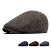 Британская кепка ретро берет мужская осень зима хлопок теплая прогрессивная кепка газетчик маляр шляпа