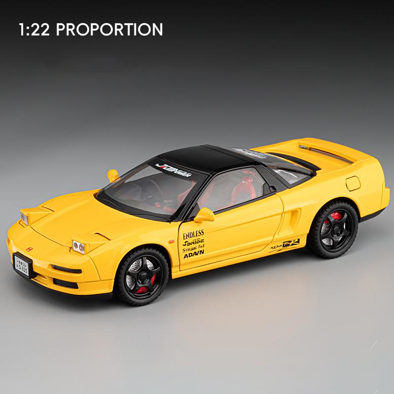 1:24 HONDA Acura NSX MK1 NA1 Alloy Sports Car Model Diecast Metal Classic Racing Car Vehicle Model Sound and Light Kids Toy Gift