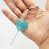 1Pc Men Women Handbag Pendants Diy Kids Jewelry Gifts Lovely Resin Love Lollipop Keychain Mini 3D Simulation Food Key Rings