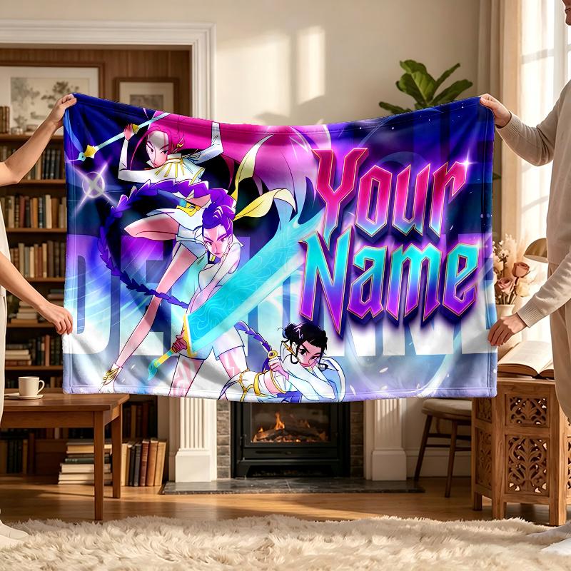 Kpop Girl Group (45) Personalized Name Blanket Soft Cozy Gift for Sofa Bed Couch Home Decoration